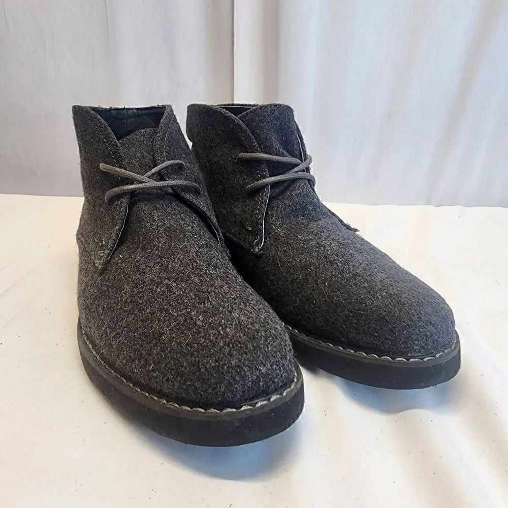 Express Men's Grey Wool Chukka Boots Size 7